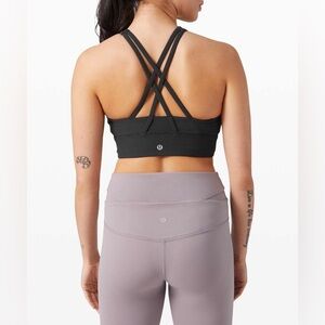 Lululemon Energy Bra High Neck Long Line *Medium Support, B-D Cup
Black size 8